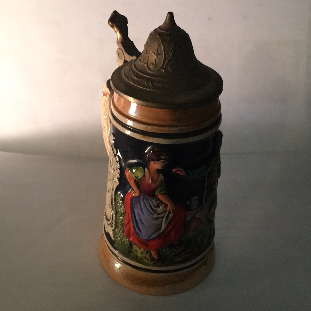 German Lidded Bear Cup Made in W. Germany